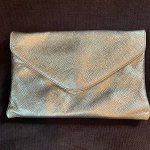 J Crew Gold Envelope Clutch